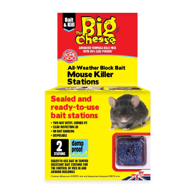 Big Cheese All-Weather Block Bait Mouse Killer Station