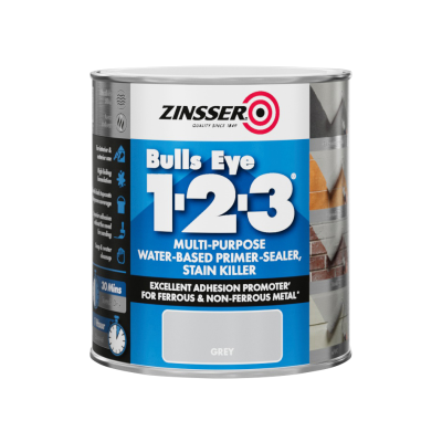 Zinsser Bulls Eye 1-2-3 Primer Sealer 500ml Grey
