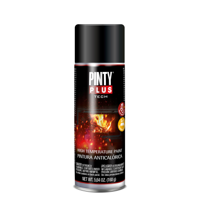 Pinty Plus Tech High Temperature 200ml Matt Black