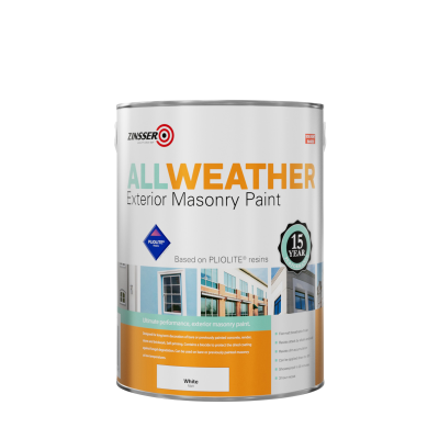 Zinsser AllWeather Exterior Masonry Paint 5L Black