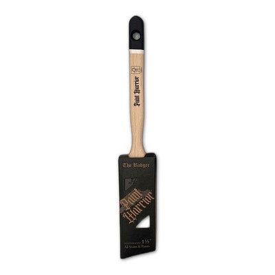 Paint Warrior Badger Long Handle Angle Brush 1.5''