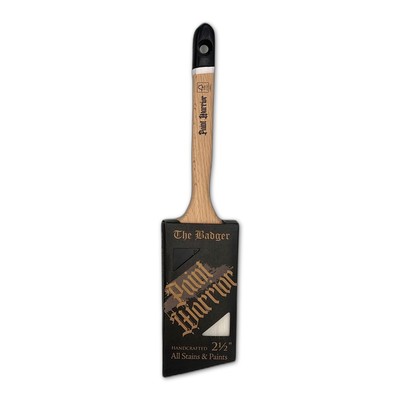Paint Warrior Badger Long Handle Angle Brush 2.5''