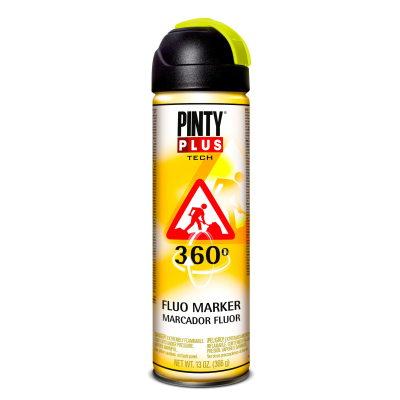 Pinty Plus Tech 360º Fluorescent Marker 500ml Yellow