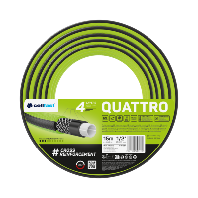 Cellfast Quattro Garden Hose 0.5 inch x 15m