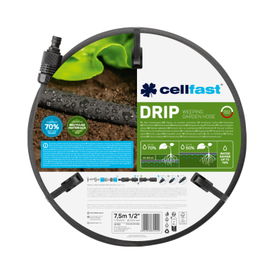 Cellfast Drip Weeping Hose 0.5 inch x 7.5m