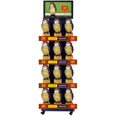 STV Video Display Stand The Big Cheese Wind-Action Owl