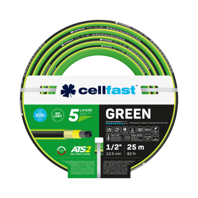 Cellfast Green Garden Hose 0.5 inch x 25m