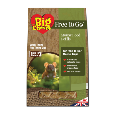 Big Cheese Free To Go Mouse Food Refills 15 x 10g