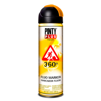 Pinty Plus Tech 360º Fluorescent Marker 500ml Orange