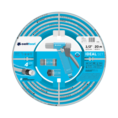 Cellfast Ideal Watering Set With Nozzles 0.5 inch x 20m