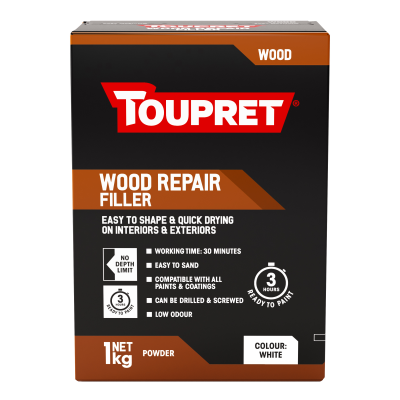 Toupret Wood Repair Filler 1kg White