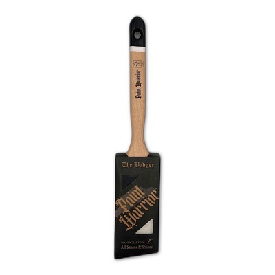 Paint Warrior Badger Long Handle Angle Brush 2''