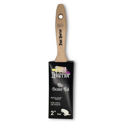 Paint Warrior Beavertail Brush 2''